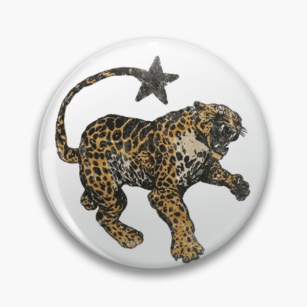 Item preview, Roaring Leopard Star Tail Vintage Wildlife Classic T-Shirt designed and sold by MichaelAdamArt.