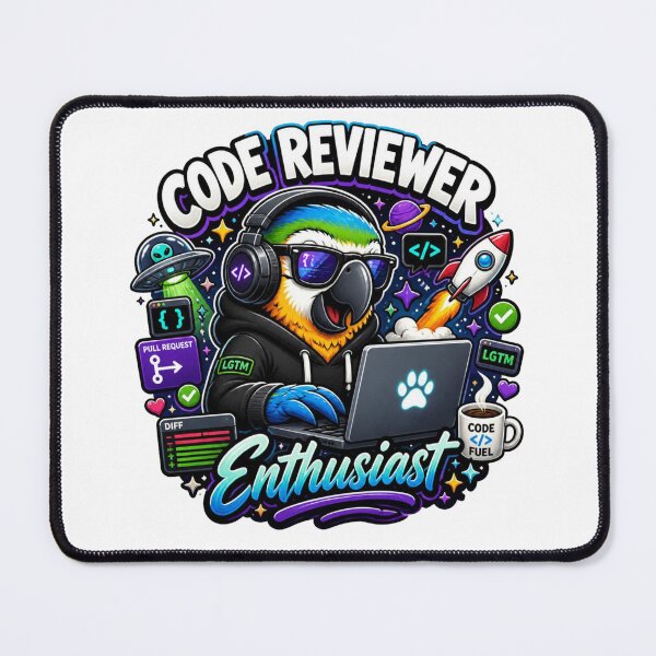 Artikelvorschau, Code-Reviewer-Aufkleber | QA-Ingenieur-Git-Humor-Entwicklergeschenk entworfen und verkauft von NuniDesigns.