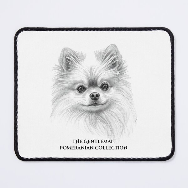 Item preview, Gentleman  Pomeranian | Elegant Dog Pencil Sketch designed and sold by VibeArtlyStudio.