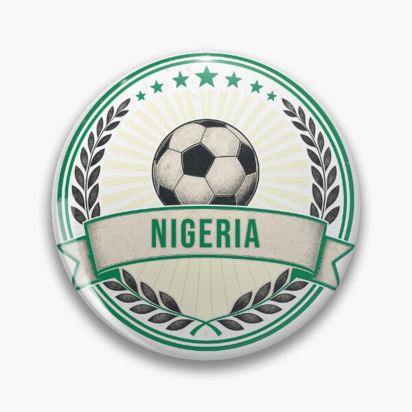 Item preview, Nigeria Vintage Soccer Crest — Retro Nigerian Football Badge Fan Emblem designed and sold by icemanphotos.