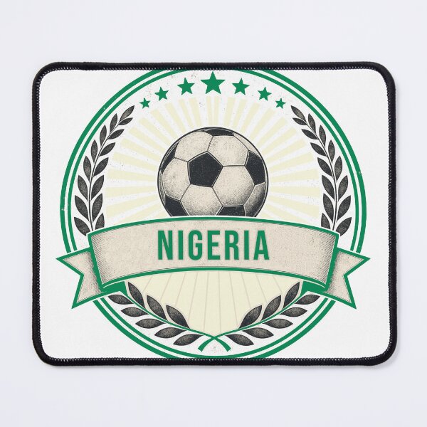 Item preview, Nigeria Vintage Soccer Crest — Retro Nigerian Football Badge Fan Emblem designed and sold by icemanphotos.