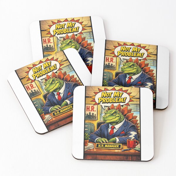 Item preview, Stegosaurus HR Manager Not My Problem — Funny Dinosaur Office Gift designed and sold by Print Loft.