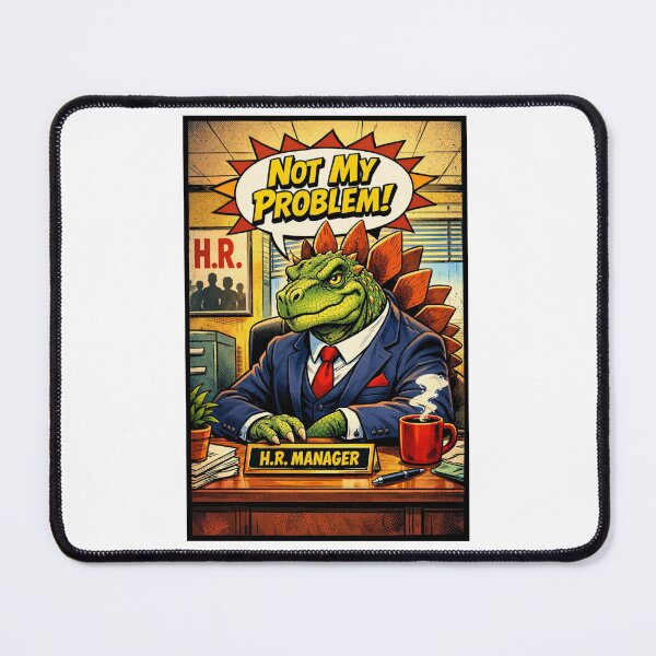 Item preview, Stegosaurus HR Manager Not My Problem — Funny Dinosaur Office Gift designed and sold by Print Loft.