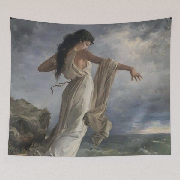 Item preview, Poster Death of Sappho by Miguel Carbonell Selva Painting designed and sold by PuffersPatrys.