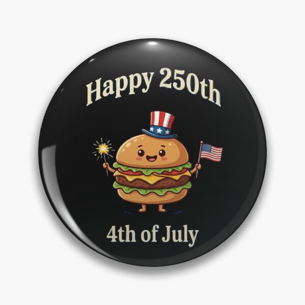 Item preview, Happy 250th 4th of July Patriotic Burger designed and sold by DesignbyAACreations .