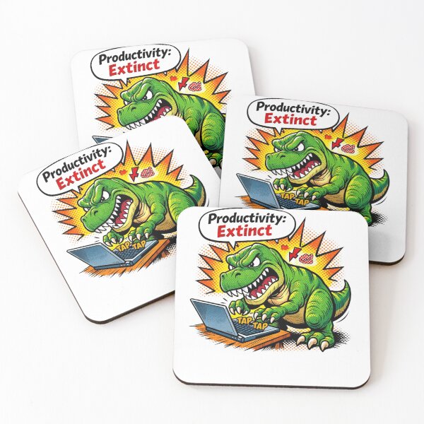 Item preview, T-Rex Productivity Extinct — Funny Dinosaur Office Humor Gift designed and sold by Print Loft.