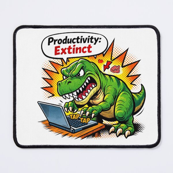Item preview, T-Rex Productivity Extinct — Funny Dinosaur Office Humor Gift designed and sold by Print Loft.