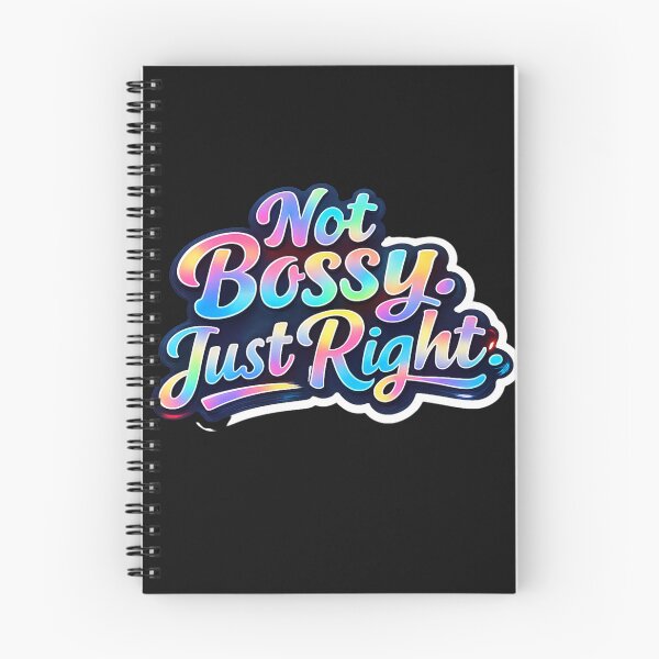 Item preview, Not Bossy Just Right | Funny Women's Quote | Boss Lady Typography Design designed and sold by Ashes to Artistry.