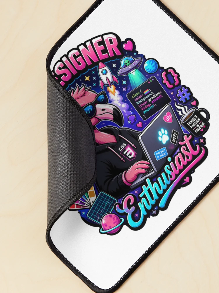 Thumbnail 2 of 5, Mouse Pad, CSS Designer Sticker | Frontend Web Developer Humor Gift designed and sold by NuniDesigns.