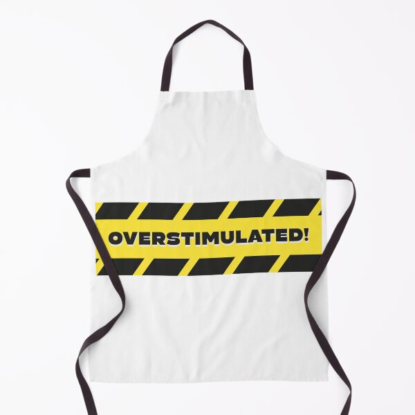 Item preview, Overstimulated — Warning Stripe Sensory Alert Graphic Humor Art designed and sold by lenalenspod.