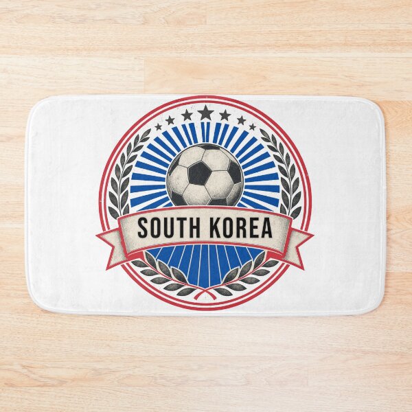 Item preview, South Korea Vintage Soccer Crest — Retro Korean Football Badge Fan Emblem designed and sold by icemanphotos.