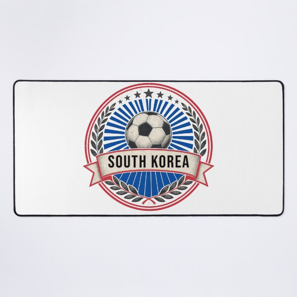 Item preview, South Korea Vintage Soccer Crest — Retro Korean Football Badge Fan Emblem designed and sold by icemanphotos.