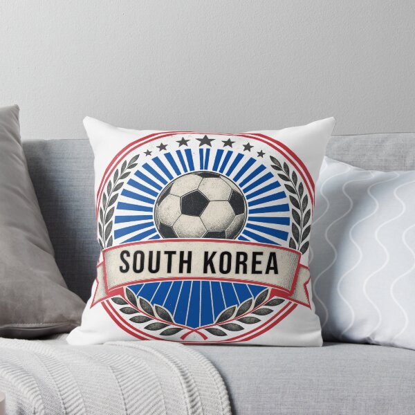 Item preview, South Korea Vintage Soccer Crest — Retro Korean Football Badge Fan Emblem designed and sold by icemanphotos.