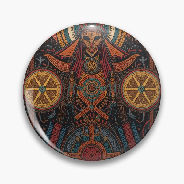 Item preview, New Era Aztec Shaman Future Psychedelic Motifs designed and sold by GrinGalore.