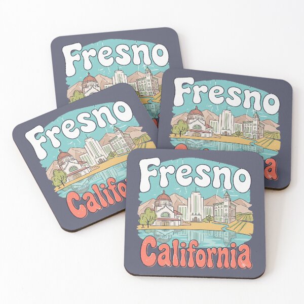 Item preview, Fresno California Cute Skyline Colorful City designed and sold by HowToCanadian.