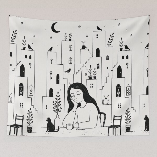 Item preview, Silent City Dreams designed and sold by EvaArtHome.
