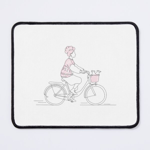 Item preview, Rat Mom Bicycle Minimalist Line Art designed and sold by TeeParteaArt.