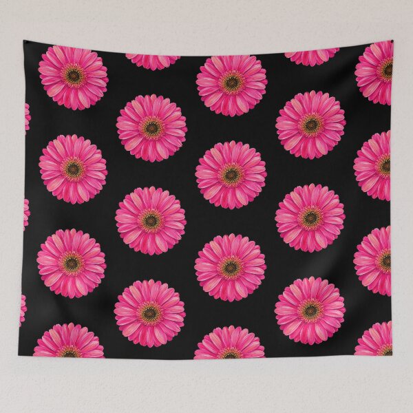 Item preview, Pink Gerbera Daisy Acrylic Painting | Vibrant Botanical Flower Art designed and sold by ColorSplash123.