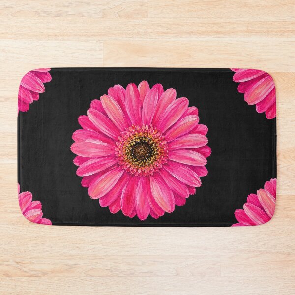 Item preview, Pink Gerbera Daisy Acrylic Painting | Vibrant Botanical Flower Art designed and sold by ColorSplash123.