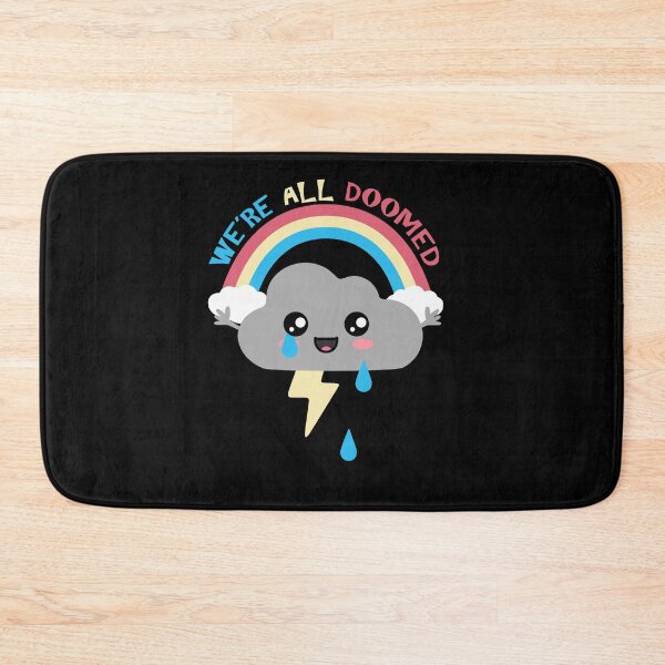 Item preview, We're All Doomed Cloud Rainbow Dark Humor designed and sold by marke770.