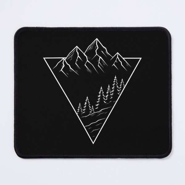Item preview, Minimalist mountain triangle and forest Vintry off designed and sold by VintryOff.