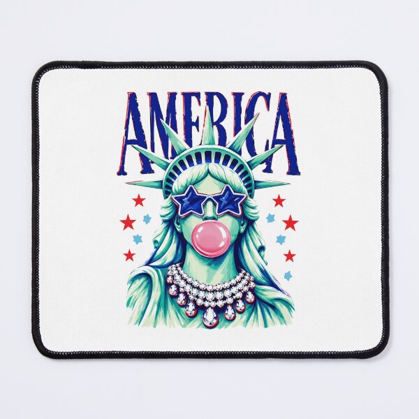 Item preview, America Statue Of Liberty Blowing Bubble Gum 4th Of July designed and sold by SweetCornrrFun.