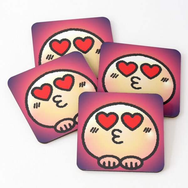 Item preview, Kawaii Face Eyes Heart Kiss Pixel Romantic designed and sold by AstronautMerch.