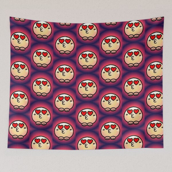 Item preview, Kawaii Face Eyes Heart Kiss Pixel Romantic designed and sold by AstronautMerch.