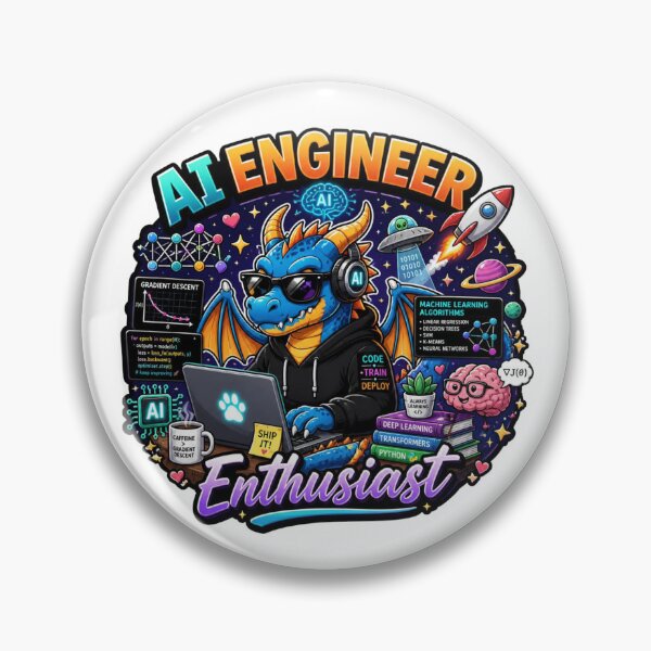 Item preview, AI Engineer Sticker | Artificial Intelligence Developer Gift designed and sold by NuniDesigns.