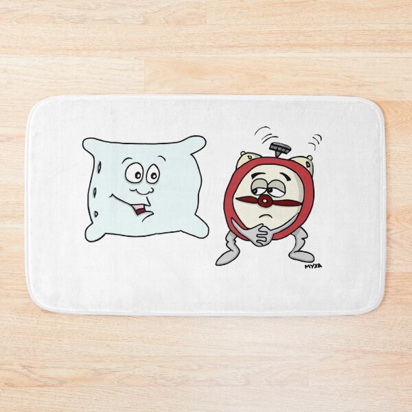 Item preview, Funny Pillow and Alarm Clock Sleep Pun | Sarcastic Morning Routine Art designed and sold by MyxaART.