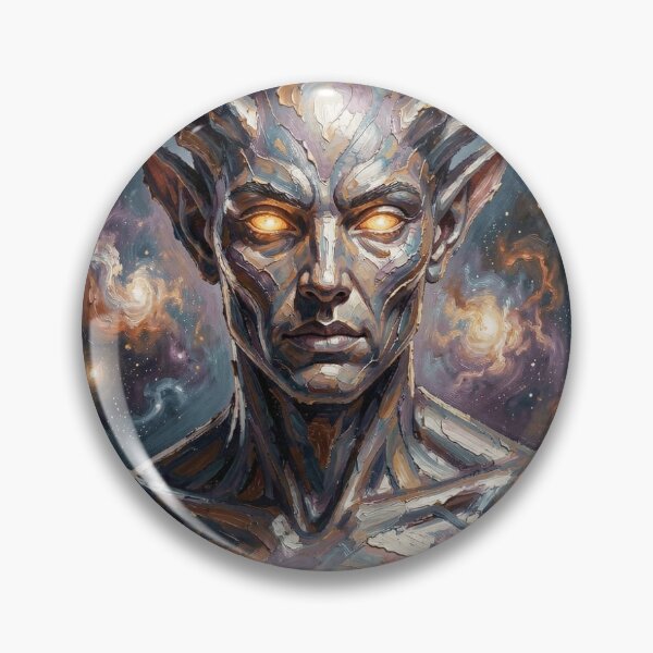 Item preview, Cosmic impasto portrait of an ancient celestial being made of dust, mists, and galactic energy designed and sold by FotoworldEdel.