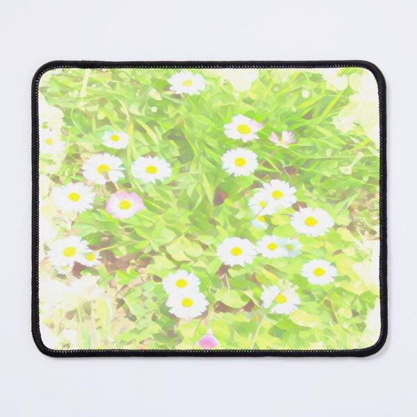 Item preview, Soft Pastel Wild Daisy Meadow Watercolor Vignette designed and sold by BalkanBloom.