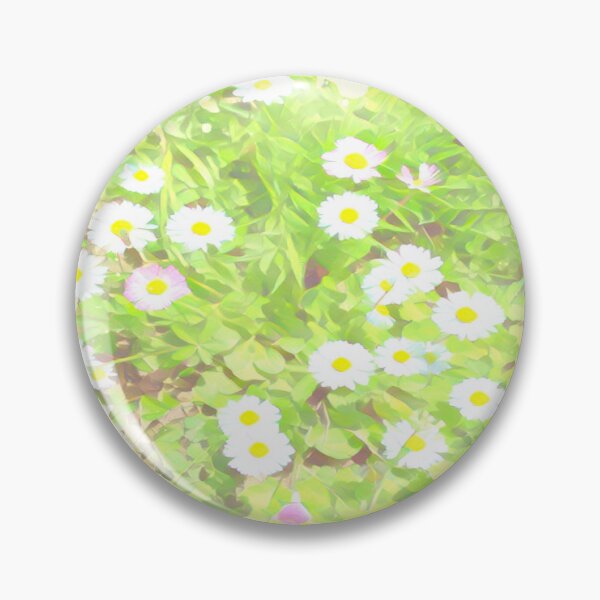Item preview, Soft Pastel Wild Daisy Meadow Watercolor Vignette designed and sold by BalkanBloom.