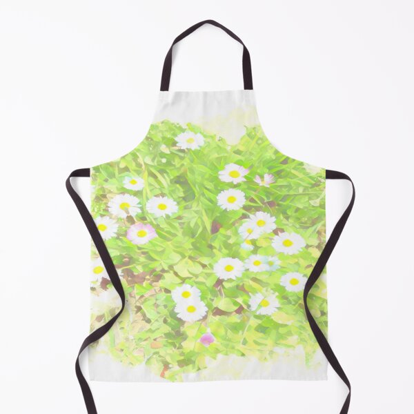 Item preview, Soft Pastel Wild Daisy Meadow Watercolor Vignette designed and sold by BalkanBloom.