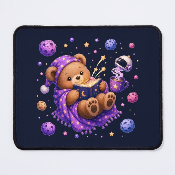 Item preview, Cute Kawaii Bear Reading a Book in Open Space designed and sold by Seculinator.