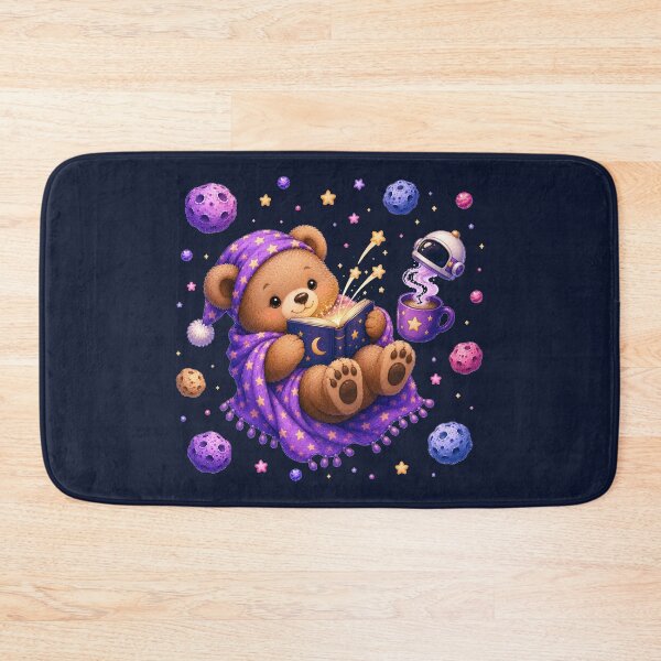Item preview, Cute Kawaii Bear Reading a Book in Open Space designed and sold by Seculinator.