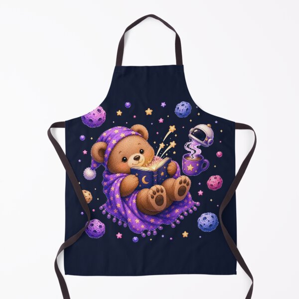 Item preview, Cute Kawaii Bear Reading a Book in Open Space designed and sold by Seculinator.