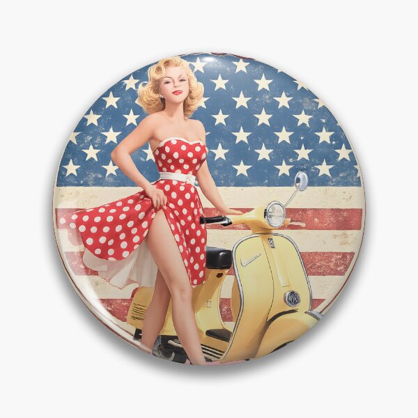Item preview, Retro Diner Pin Up Girl Witress Vintage 50s Milkshake Rockabilly Americana Style designed and sold by Ivory Code.
