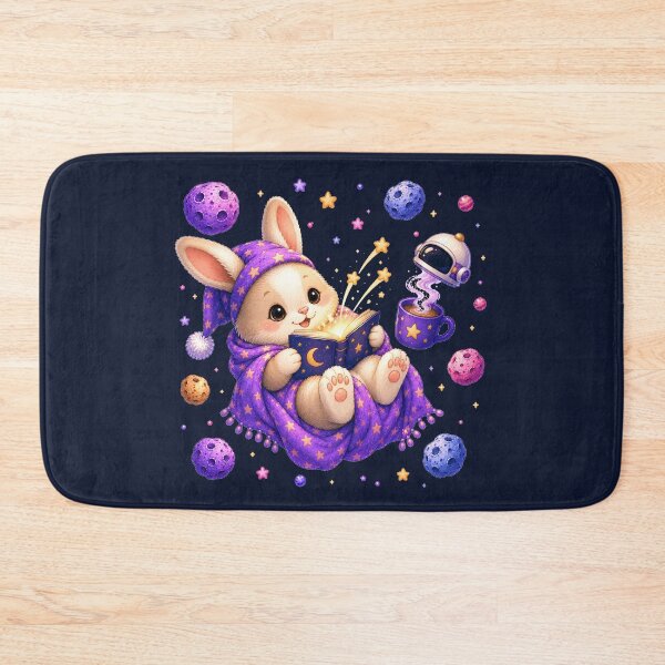 Item preview, Cute Kawaii Bunny Reading a Book in Open Space designed and sold by Seculinator.