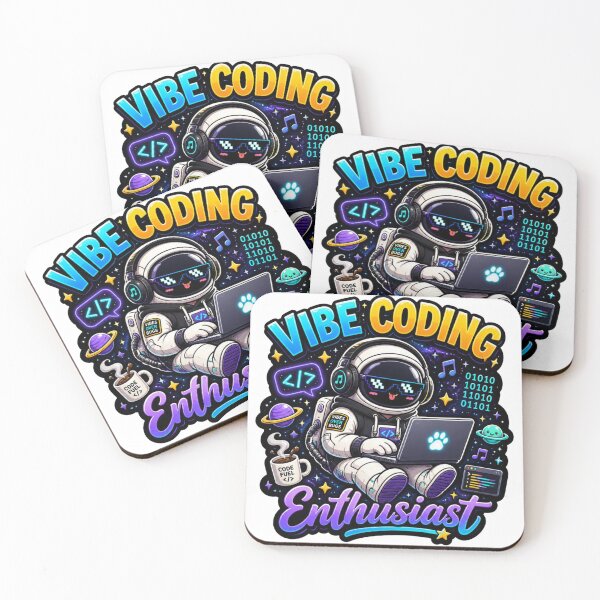 Item preview, Vibe Coding Enthusiast Sticker | Lo-Fi Programmer Aesthetic designed and sold by NuniDesigns.