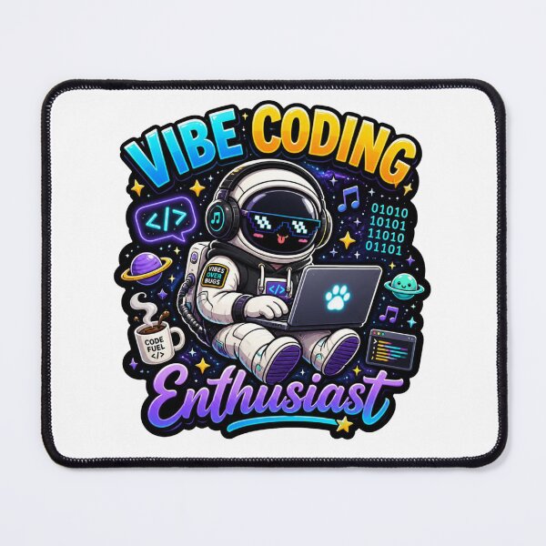 Item preview, Vibe Coding Enthusiast Sticker | Lo-Fi Programmer Aesthetic designed and sold by NuniDesigns.