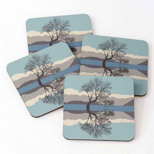 Item preview, Tree on the Lake - Wānaka New Zealand   designed and sold by BlackthornDsign.
