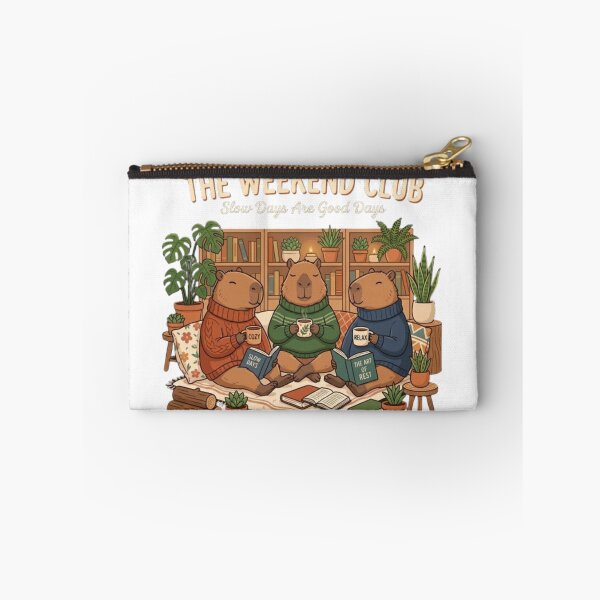 Item preview, The Weekend Club Capybara Shirt | Cozy Animal Book Lover Sweatshirt | Slow Living Nature Graphic Tee designed and sold by TheCosyCarriage.