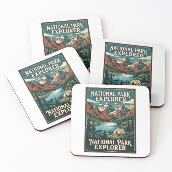 Item preview, National Park Explorer - Vintage Outdoor Adventure designed and sold by PGRprint.