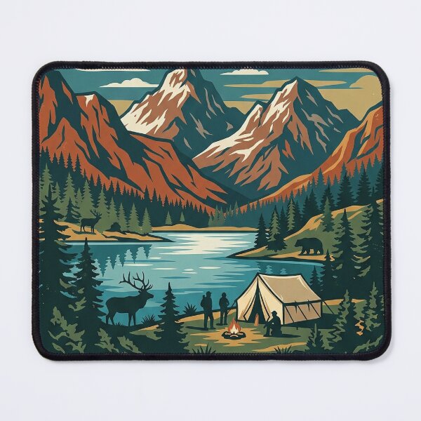 Item preview, National Park Explorer - Vintage Outdoor Adventure designed and sold by PGRprint.