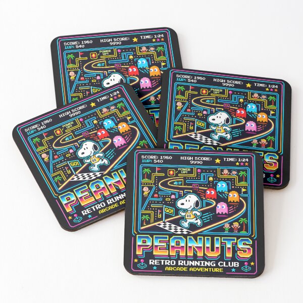 Item preview, Peanuts Retro Running Club Arcade Adventure Snoopy Video Game Gamer designed and sold by LysiTHWIP.