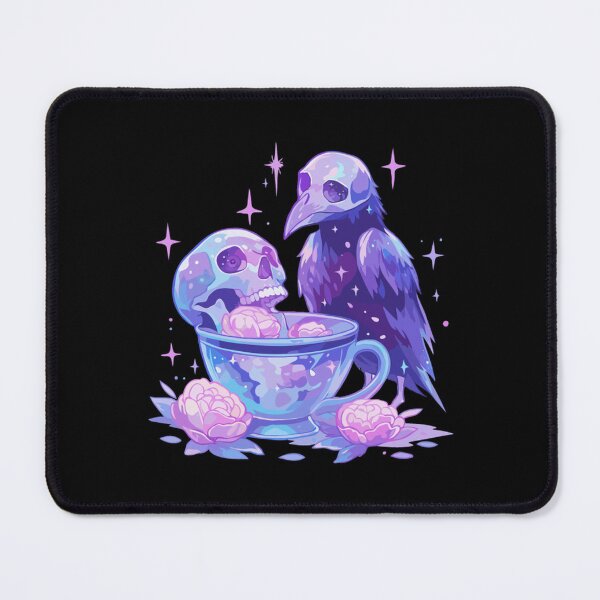 Item preview, Pastel Goth Crow Tea Party Gothic Art designed and sold by Tinycraftyalien.