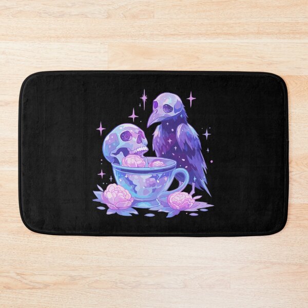 Item preview, Pastel Goth Crow Tea Party Gothic Art designed and sold by Tinycraftyalien.