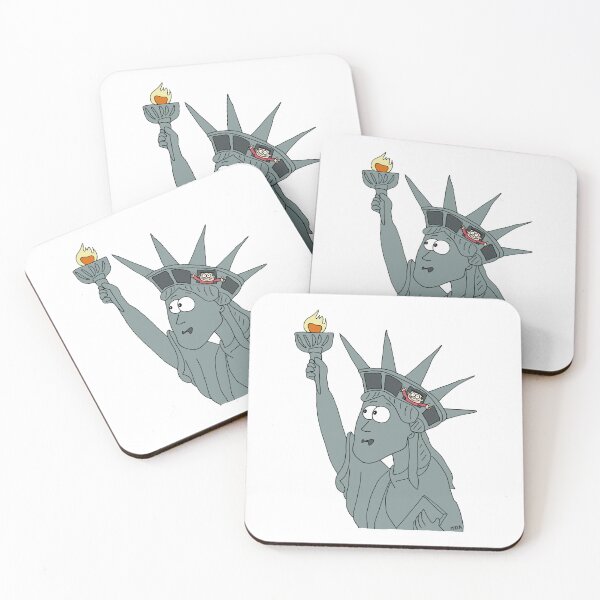 Item preview, Funny Statue of Liberty Tourist Sticker | Cute New York Travel Humor designed and sold by MyxaART.