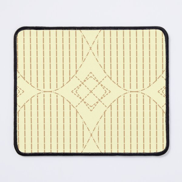 Item preview, Minimalist beige DNA circular seamless pattern with geometric dashed lines designed and sold by Longsilp.